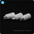 white ceramic alumina part ceramic UV lamp cap 95 al2o3